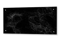 2000187281429 Стеклянный фартук Мрамор черный 600*1200мм - фото